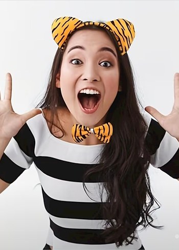 Kaplan Desenli 3 Parça Parti Aksesuarı - Görsel 5