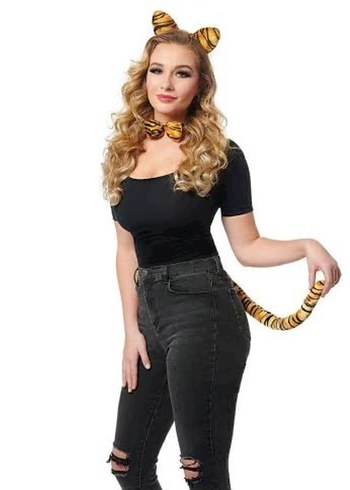 Kaplan Desenli 3 Parça Parti Aksesuarı - Görsel 3