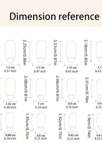 Bordo Gül Desenli 24 Parça Takma Tırnak Seti - Görsel 6