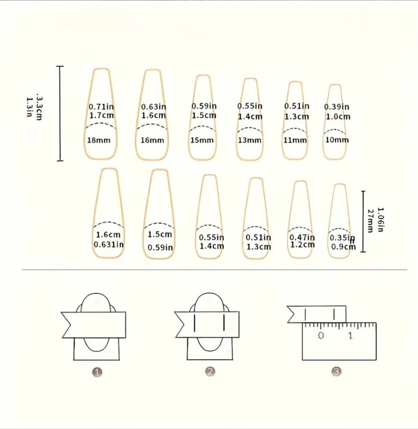 24 Parça Taş Süslemeli Takma Tırnak Seti - Görsel 3