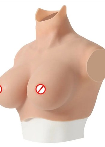 Silikon Boyunlu Giyilebilir Sahte Göğüs - Görsel 5