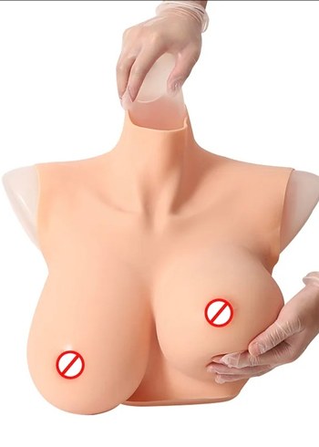 Silikon Boyunlu Giyilebilir Sahte Göğüs - Görsel 7