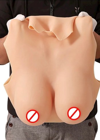 Silikon Boyunlu Giyilebilir Sahte Göğüs - Görsel 6