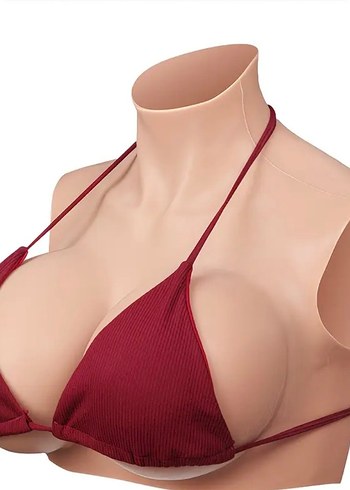 Silikon Boyunlu Giyilebilir Sahte Göğüs - Görsel 2