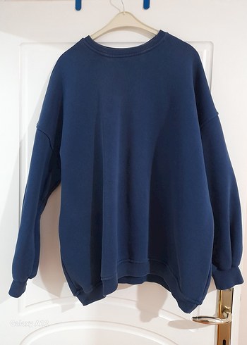 Kadın Lacivert Oversize Sweatshirt