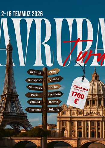 Avrupa Turu Rehberi 2026 - 2-16 Temmuz