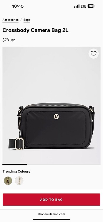 Lululemon orginal çanta