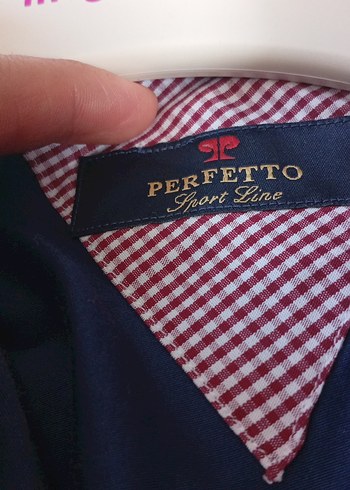 Düğmeli Lacivert Erkek Gömlek - Görsel 3