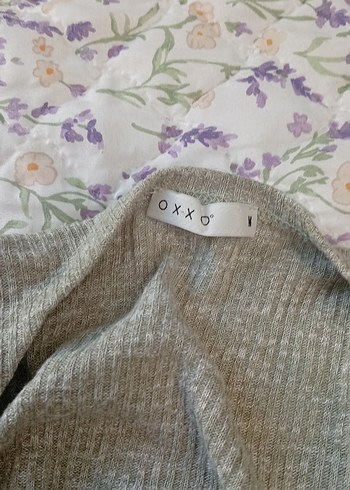 Gri V Yakalı Uzun Kollu Örgü Kadın Kazak - Görsel 3