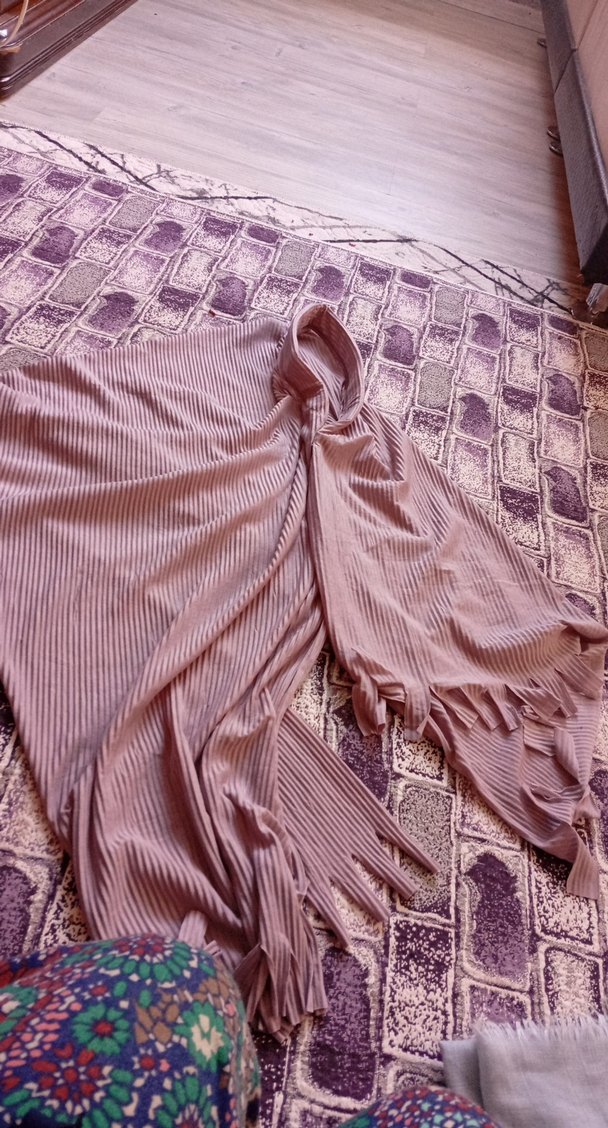 Bohem Gri Boğazlı Hamile Tunik - Görsel 2