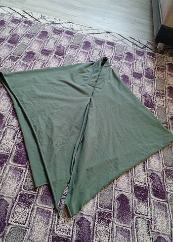 Gri Drapeli Bohem Kadın eşarp - Görsel 3