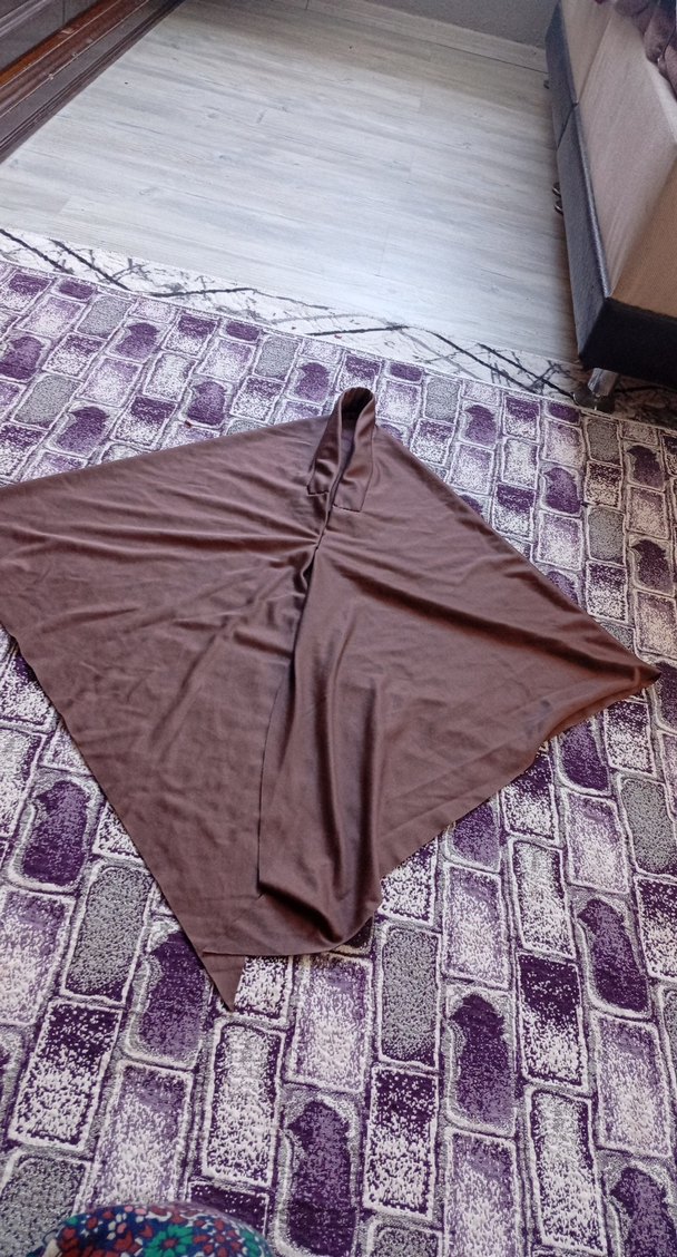 Gri Drapeli Bohem Kadın eşarp - Görsel 5