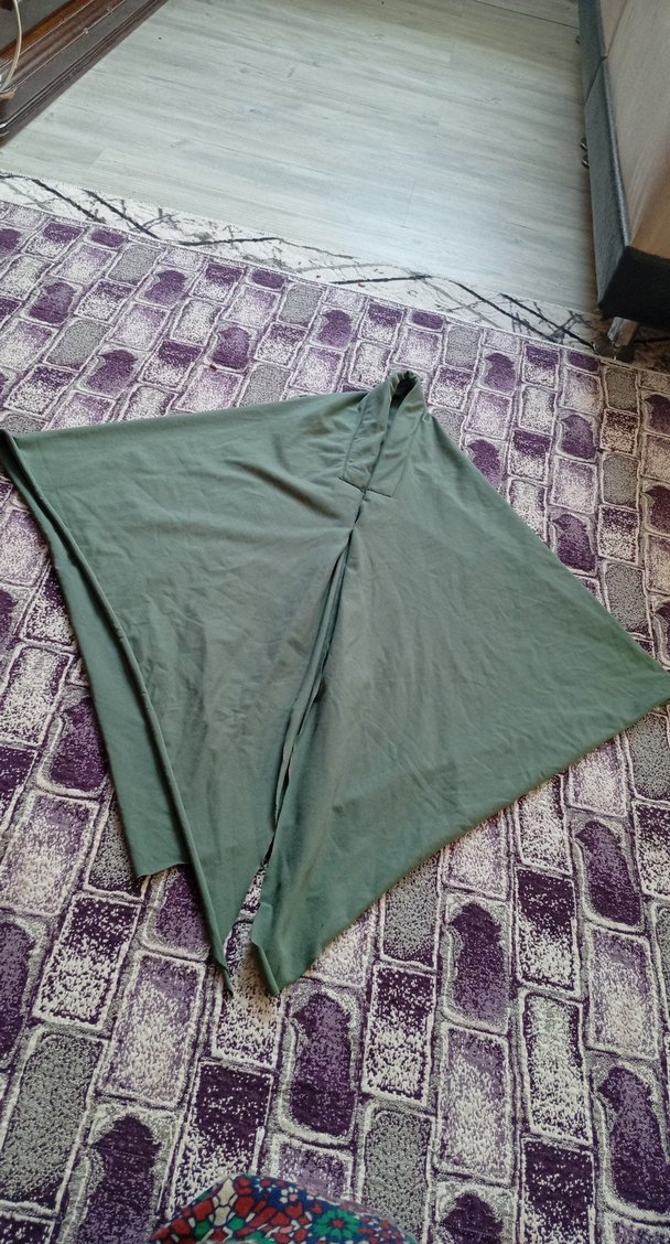 Gri Drapeli Bohem Kadın eşarp - Görsel 3