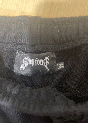 m Beden siyah Renk Shiny Force Siyah taşlı şort