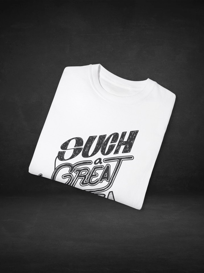 Such A Great Idea | Beyaz Bisiklet Yaka Baskılı T-Shirt - Görsel 3