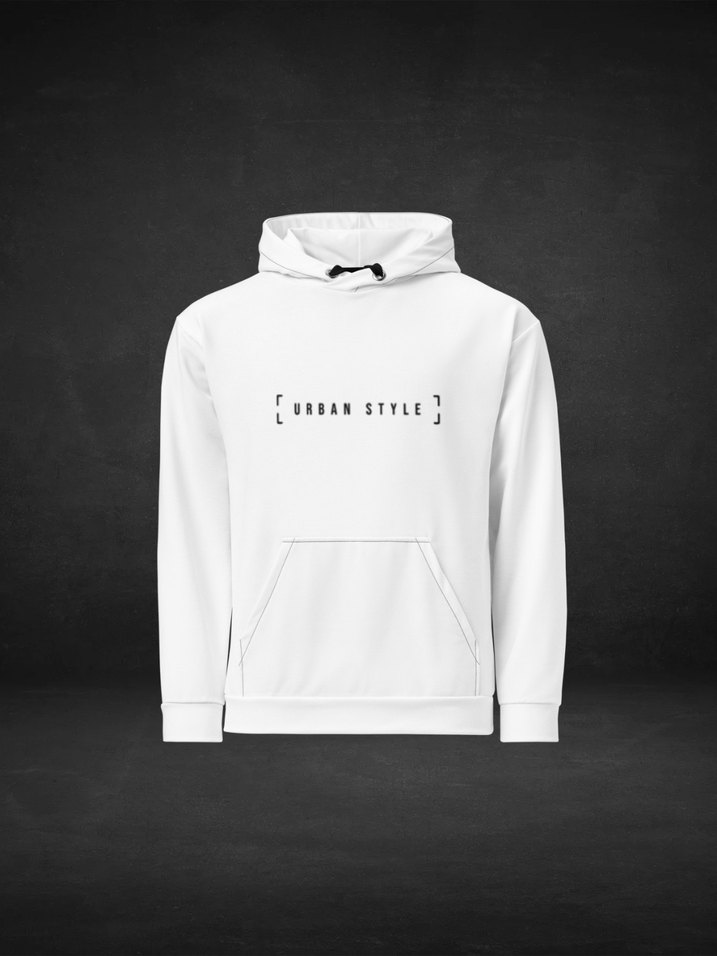 New York 98 | Beyaz Kapüşonlu Baskılı Sweatshirt - Görsel 3