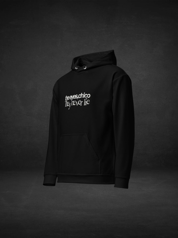 The Eyes Chico | Siyah Kapüşonlu Baskılı Sweatshirt - Görsel 4