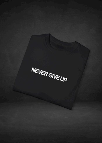 Stronger | Siyah Bisiklet Yaka Baskılı T-Shirt - Görsel 3