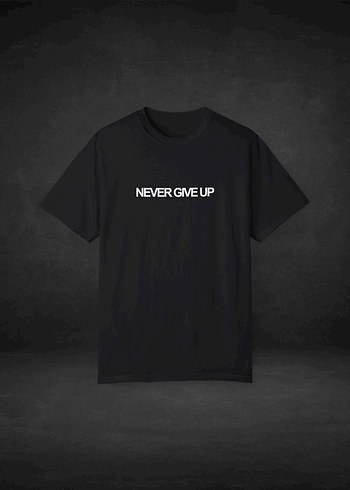 Stronger | Siyah Bisiklet Yaka Baskılı T-Shirt - Görsel 2