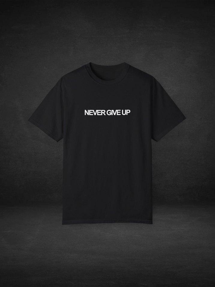 Stronger | Siyah Bisiklet Yaka Baskılı T-Shirt - Görsel 2