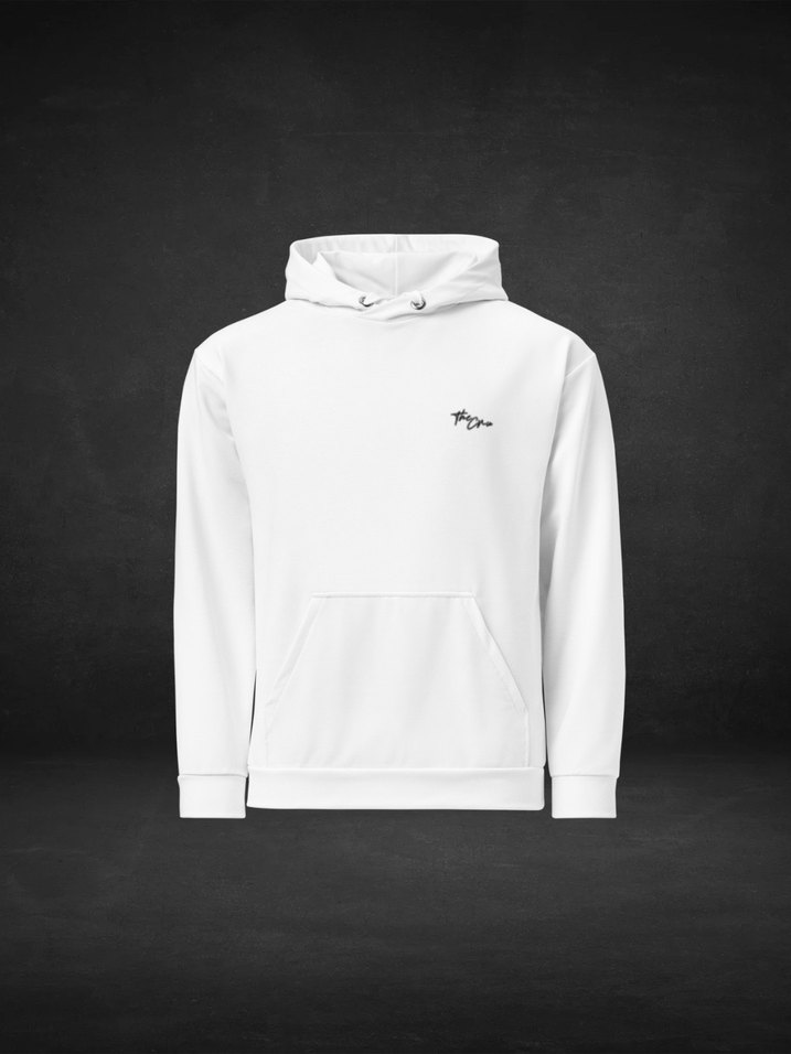 Cash Is King | Beyaz Kapüşonlu Baskılı Sweatshirt - Görsel 3