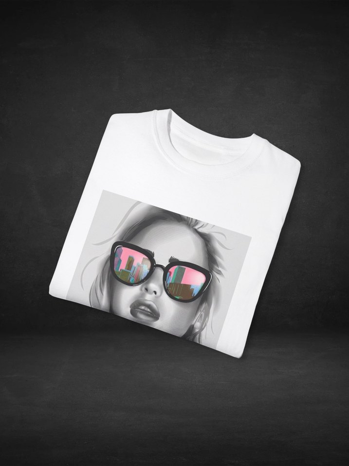 Begin Now | Beyaz Bisiklet Yaka Baskılı T-Shirt - Görsel 3