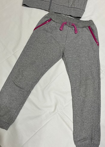 Kızlar için Gri Fermuarlı Sweatshirt ve Eşofman - Görsel 8