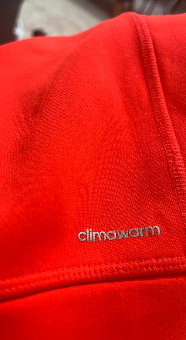 Erkek Çocuk Kırmızı Adidas Kapüşonlu Sweatshirt - Görsel 4