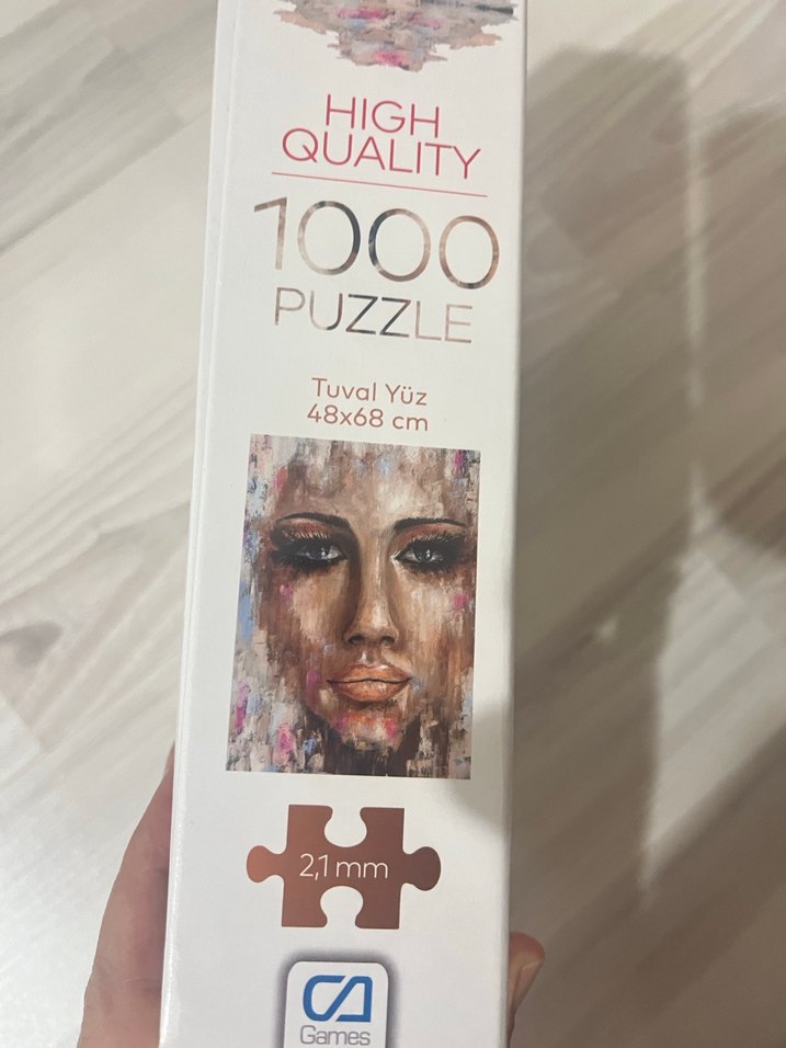 1000 Parça Yüksek Kalite Kahverengi Puzzle - Görsel 2