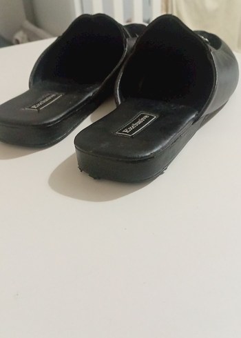 Erkek Siyah Tokalı Ev Terliği - Görsel 3