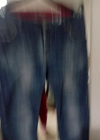 Stradivarius Kadın Mavi Denim Bol Kesim Kot Pantolon