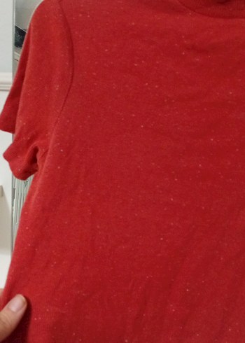 Kız Çocuk Kırmızı Kısa Kollu Tişört - Görsel 3