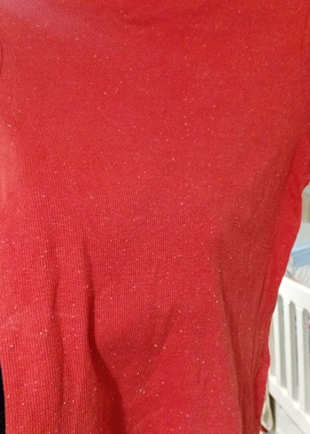 Kız Çocuk Kırmızı Kısa Kollu Tişört - Görsel 2