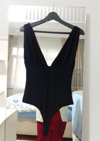 Siyah Drapeli Goth Tarzı Kadın Monokini - Görsel 2