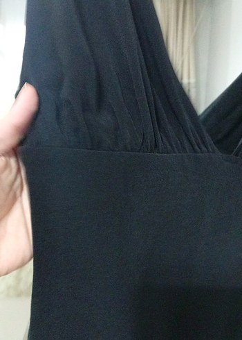 Siyah Drapeli Goth Tarzı Kadın Monokini - Görsel 6