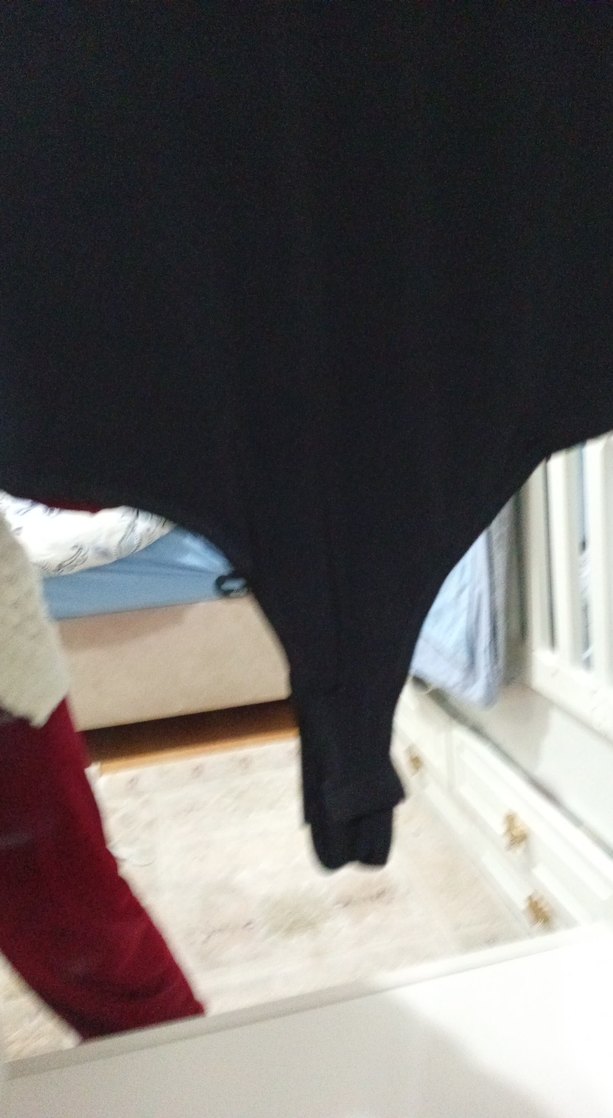 Siyah Drapeli Goth Tarzı Kadın Monokini - Görsel 5