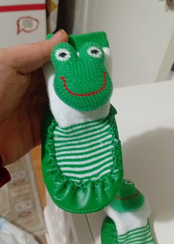 Yeşil Örgü Desenli Erkek Bebek Botu - Görsel 2