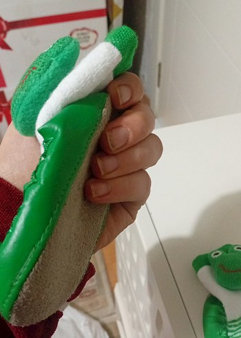 Yeşil Örgü Desenli Erkek Bebek Botu - Görsel 3