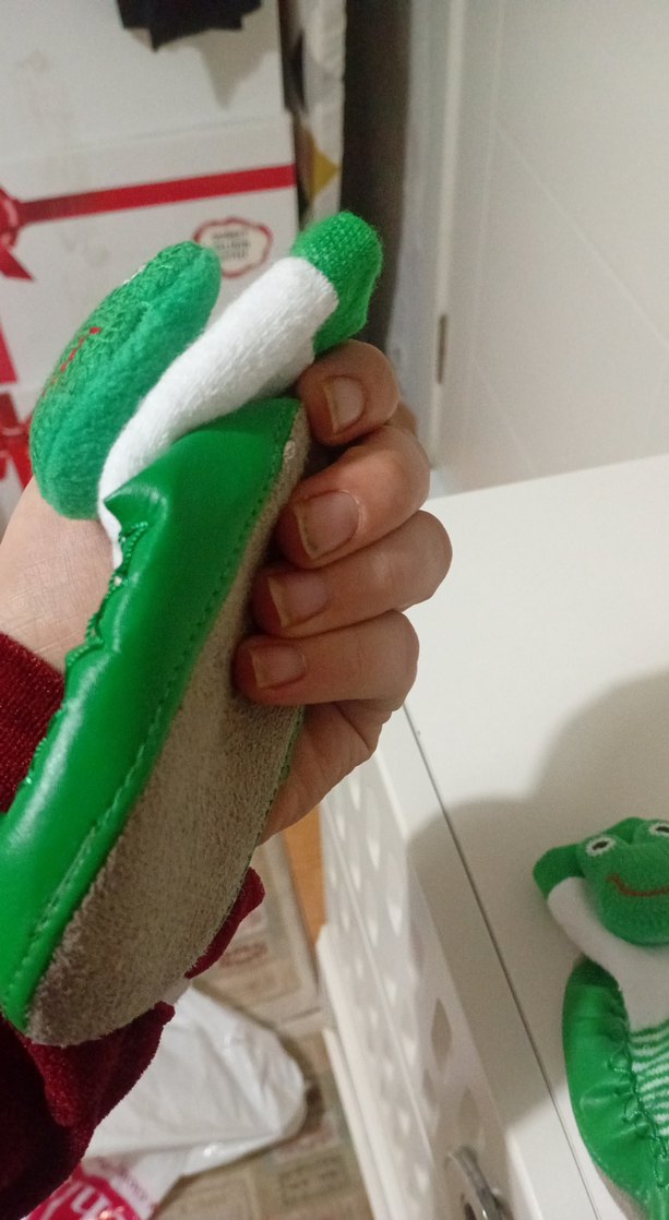 Yeşil Örgü Desenli Erkek Bebek Botu - Görsel 3