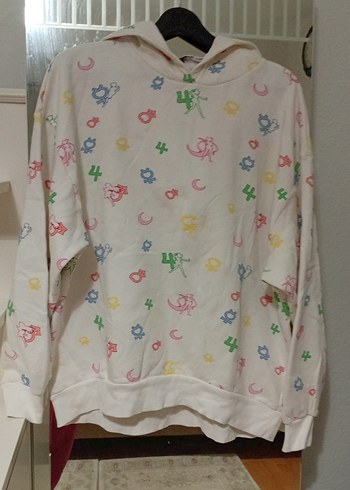 Renkli Baskılı Hamile Kapüşonlu Gömlek - Görsel 3