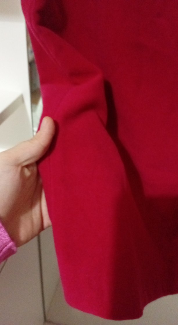 Kırmızı Midi Hamile Etek - Görsel 3