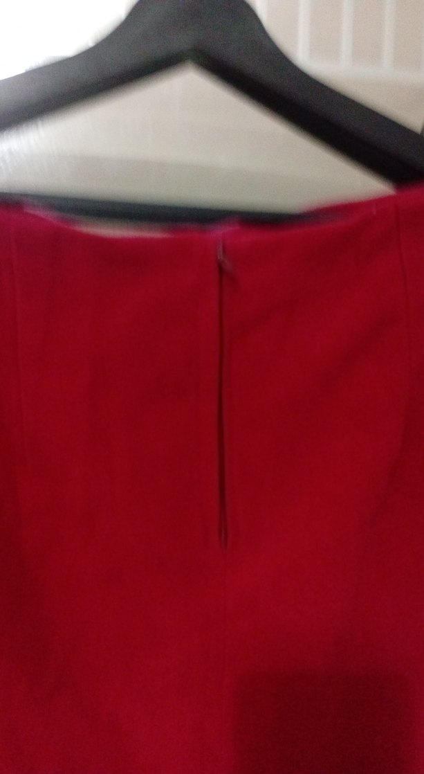 Kırmızı Midi Hamile Etek - Görsel 2