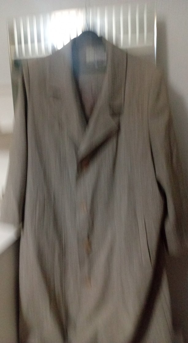 Bej Keten kadın 
Midi Palto - Görsel 3