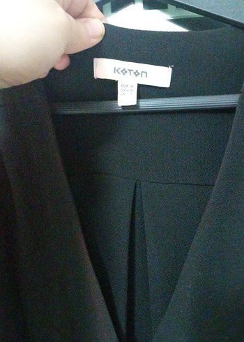 Kadın Siyah Uzun Salaş Tulum - Görsel 3