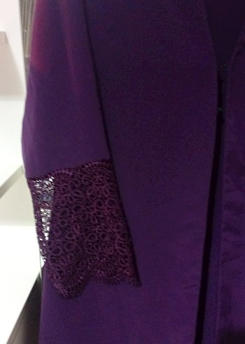 Uzun Mor Kadın Sabahlık - Görsel 3