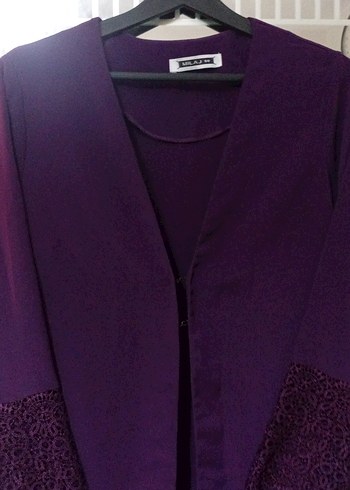 Uzun Mor Kadın Sabahlık - Görsel 2