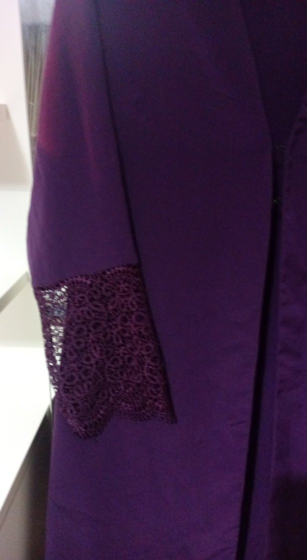 Uzun Mor Kadın Sabahlık - Görsel 3