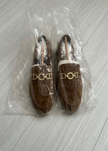 Zara Taba Süet Tokalı Kadın Loafer - Görsel 6