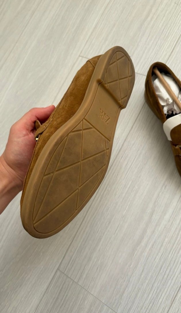 Zara Taba Süet Tokalı Kadın Loafer - Görsel 3