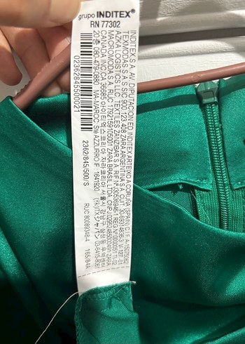 Yeşil Drapeli Midi Kadın Elbise - Görsel 5